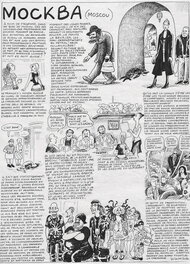 Georges Wolinski - 2010 - De Paris à Istanbul : Moscou - Planche originale