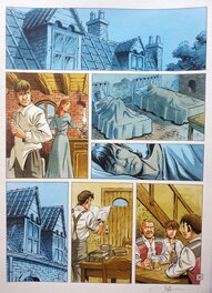 Jean-Michel Arroyo - Les INCONTOURNABLES DE LA LITTERATURE EN BD     T20 GERMINAL - 1   couleur directe - Planche originale