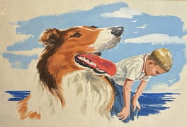 Michael Lowenbein - Lassie: The Sandbar Rescue Spot Illustration - Comic Strip