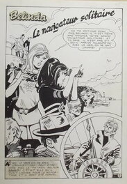 Mario Cubbino - Bélinda, le navigateur solitaire - Parution dans le magazine Shirley et Bélinda n°95 (Mon journal) - Planche originale