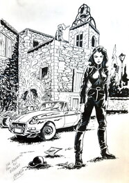 Jaap De Boer - Interprétation de Chapeau melon et bottes de cuir - Illustration originale