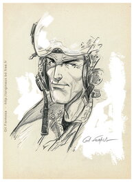 Gil Formosa - Buck DANNY Casque F-35 - Planche originale