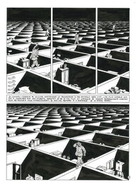 Marc-Antoine Mathieu - Le PROCESSUS - Planche originale