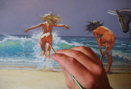 Avant l'orage, détail