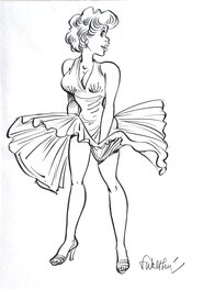 François Walthéry - Couv. Cinémascope Marylin Monroe - Couverture originale