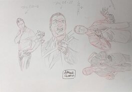 Andrea Cuneo - Cuneo - Travail préparatoire - Original art