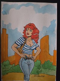 Bruno Di Sano - Di sano Illustration originale couleur aquarelle - Original Illustration