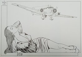 I.S. FIKI - Fiki - Junker 52 - Illustration originale