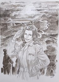 Maza - Maza - Lady Spitfire - Illustration originale