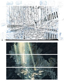 Comparaison planche et page publiée - partie haute