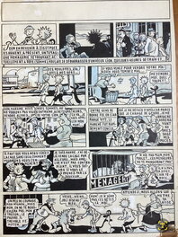 Saint-ogan - Les nouvelles aventures de Zig et Puce et du pingouin Alfred - Planche originale