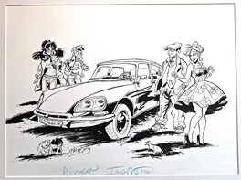 Jaap De Boer - Couv. la DS, la Majestueuse - Couverture originale