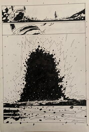 Bones - Bones, planche originale, explosion de mine au Vauquois. - Planche originale