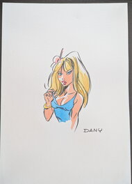 Dany - Colombe en buste - Illustration originale