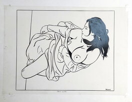 Alex Varenne - Femme Couchée - Original Illustration