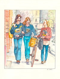 Bastien Vivès - Les bonnes copines - Original Illustration