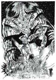 Philippe Bringel - Le face à face d'EMMA - Original Illustration