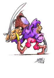 Wojciech Cichon - « Colonel Domino » / "Pułkownik Domino" - Illustration originale