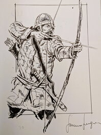 Germano Giorgiani - Dessin Viking - Œuvre originale