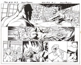 Mark Bagley - Hulk #12, pages 2-3 - Planche originale