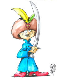 Wojciech Cichon - « Colonel Domino » / "Pułkownik Domino" - Illustration originale