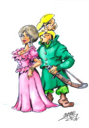 Wojciech Cichon - « Colonel Domino » / "Pułkownik Domino" - Illustration originale