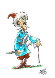 Wojciech Cichon - « Colonel Domino » / "Pułkownik Domino" - Illustration originale