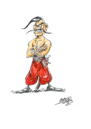 Wojciech Cichon - « Colonel Domino » / "Pułkownik Domino" - Illustration originale