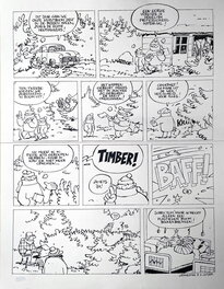 Luc Cromheecke - Tom Carbone "Spirou & Robbedoes" - Int.2 Glénat - Page 184 - Planche originale