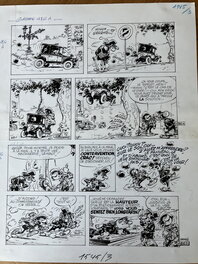 André Franquin - Gaston Lagaffe gag 486 - Planche originale