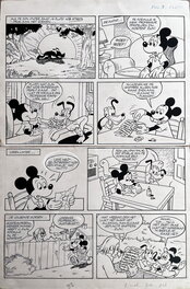 Jaime Cases - Planche Original Disney 'MICKEY MOUSE / PLUTO - "Plofformule" - Planche originale