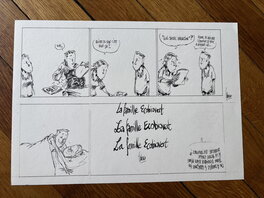 Fabcaro - Strip Fluide Glacial- Fabcaro - Planche originale