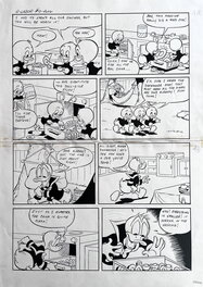 Werner Wejp-Olsen - Planche Original Disney - Donald Duck - Just Division Of Labor / Angebliche Arbeitsteilung - Planche originale