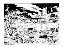 Stéphane Colman - 2004 - Billy the Cat : Red Hot Cadillac - Original Illustration