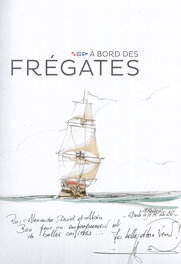 Dédicace sur l'album A bord des frégates