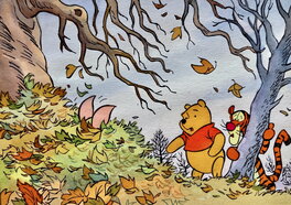 Studios Disney - 1980'S : Winnie l'Ourson - Original Illustration