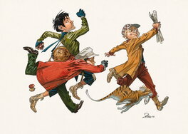 David Etien - 2012 - les Quatre de Baker Street - Illustration originale