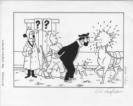 Gil Formosa - Tintin - Planche originale