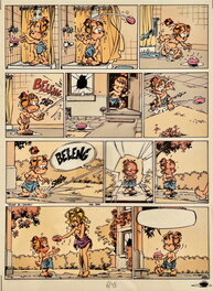 Janry - 1996 - le Petit Spirou : Gag 222 - Mise en couleur