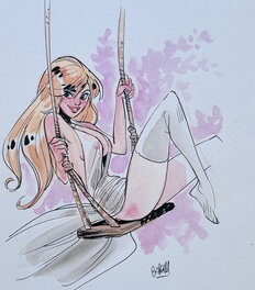 Alessandro Barbucci - Swing - Fourmille par Barbucci - Illustration originale