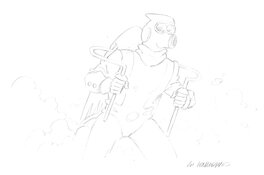 Christian Verhaeghe - Bezette Stad - Original Illustration