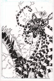 Chris Bachalo - Dr Strange vs The Tentacle Demon - Illustration originale