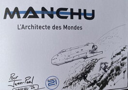 Manchu, illustration originale, "Manchu, l'Architecte des Mondes".