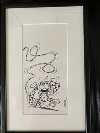 Batem - Marsupilami éméché - Original Illustration