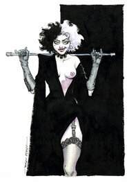 Sergio Bleda - Cruella "Dark Elegance" - Illustration originale