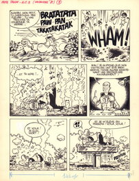 Hachel - Papa Talon "Vacances 75" pl.9 - Planche originale