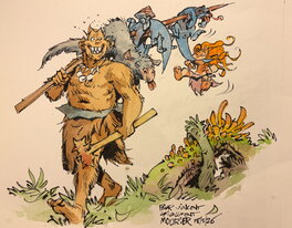 Jean-Louis Mourier - Trolls de Troy - Illustration originale