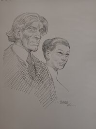 François Boucq - Crayonné bouncer et Yin Li - Original Illustration