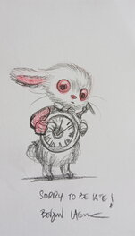 Benjamin Lacombe - Original du Lapin Blanc - Benjamin Lacombe - Illustration originale
