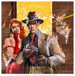 Gil Formosa - Detective TOM DONOVAN - Illustration originale